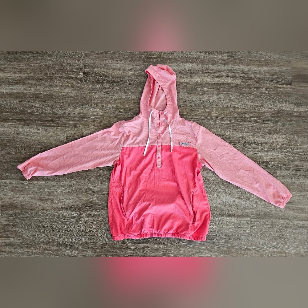 Columbia Pink Gradient Hooded Anorak Jacket